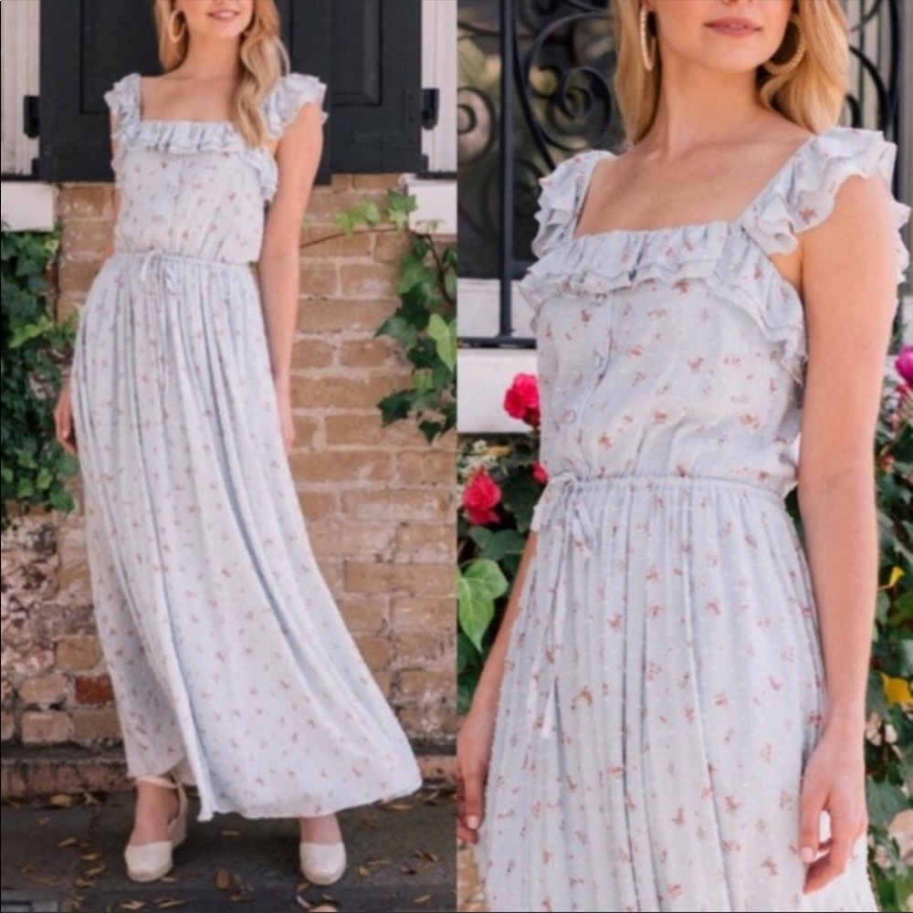 Gal Meets Glam Patricia Floral Maxi Dress Size 8